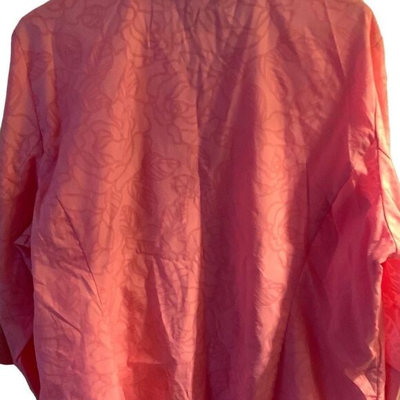 Pre Owned Women’s Sag Harbor Pink Floral Button Up Shirt Sz 22W - Picture 7 of 12